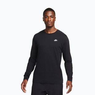 Vyriški marškinėliai ilgomis rankovėmis Nike Sportswear Club black/white