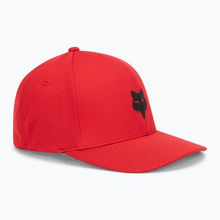 Vyriška kepuraitė su snapeliu Fox Racing Fox Head Tech Flexfit Hat flame red