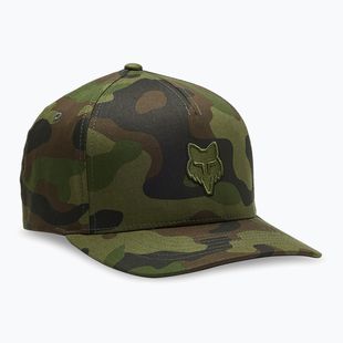 Kepuraitė su snapeliu Fox Racing Fox Head Flexfit green camo