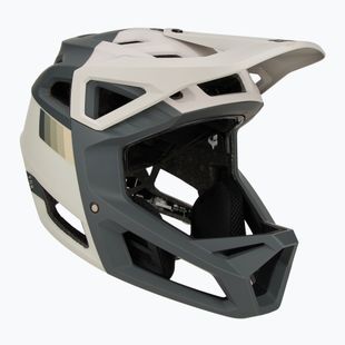 Fox Racing Proframe RS Sol vintažinis baltas dviračių šalmas