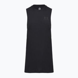 Vyriški treniruočių marškinėliai Under Armour Left Chest Cut Off Tank black/black