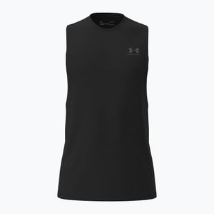Vyriški treniruočių marškinėliai Under Armour Left Chest Cut Off Tank black/black
