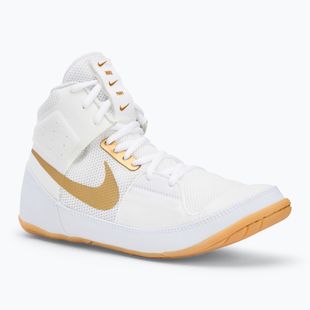 Imtynių batai Nike Fury white/metallic gold