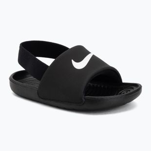 Vaikiškos šlepetės Nike Coffee black/white/white/white