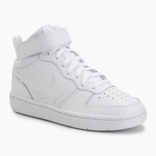 Vaikiški batai Nike Court Borough Mid 2 white/white/white