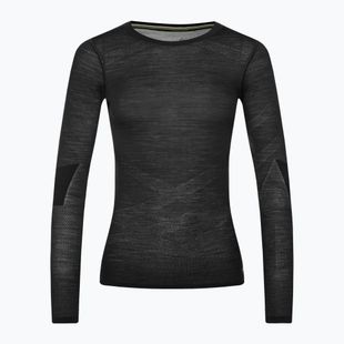 Termoaktyvus moteriškas džemperis Smartwool Intraknit Merino 200 Crew black/white