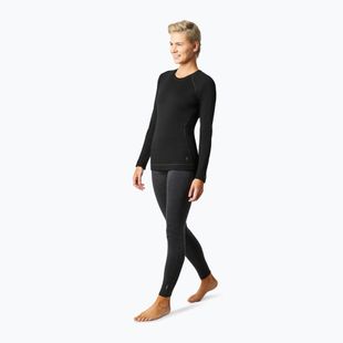 Moteriški termoaktyvūs marškinėliai Smartwool Merino 250 Baselayer Crew Boxed juodi