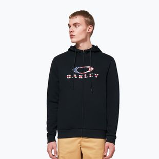 Vyriškas džemperis Oakley Bark 2.0 Hoodie FZ black/american flag