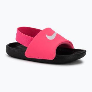 Vaikiškos šlepetės Nike Digital coffee pink/black/white