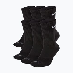 Vyriškos kojinės Nike Everyday Plus Cushioned Crew 6 pairs black/white