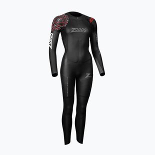 Moteriškos plaukimo putos Zoggs Ow Myboost Shell Fs 3.2 mm black/red
