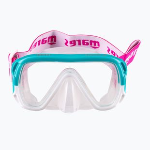 Vaikiška nardymo kaukė Mares Keewee Junior aqua / white / clear