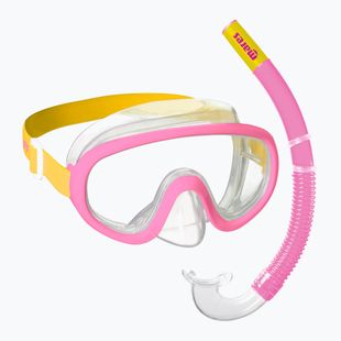 Vaikiškas paviršinio nardymo rinkinys Mares Combo Jelly pink/yellow/clear
