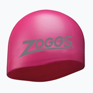 Zoggs Ows Silicone Mid rožinė plaukimo kepurė
