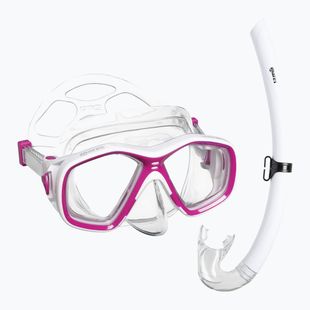 Vaikų nardymo rinkinys Mares Tapu Jr pink/white/clear
