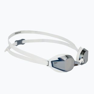 Plaukimo akiniai TYR Stealth-X Performance Mirrored silver/ white/ white