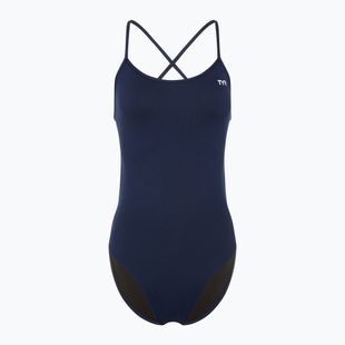 Moteriškas vientisas plaukimo kostiumas TYR Solid Trinityfit Durafast Elite navy