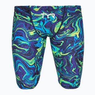 Vyriški plaukimo šortai TYR Thresher Jammer Hyperblitz blue/green