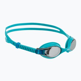 Vaikiški plaukimo akiniai TYR Swimple Metallized silver / blue