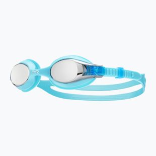 Vaikiški plaukimo akiniai TYR Swimple Metallized silver / blue