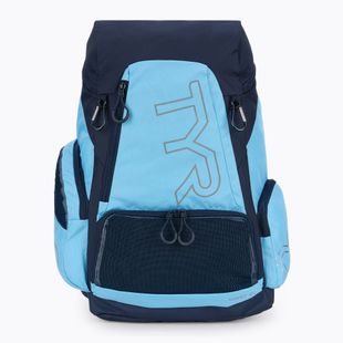 Plaukimo kuprinė TYR Alliance Team 45 l light blue/navy