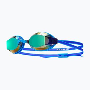 Moteriški plaukimo akiniai TYR Blackops 140 Ev Racing Mirrored royal/light blue