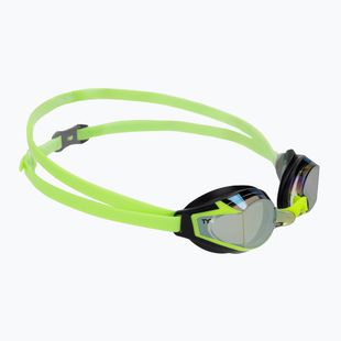 Plaukimo akiniai TYR Stealth-X Performance Mirrored electro lime