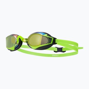 Plaukimo akiniai TYR Stealth-X Performance Mirrored electro lime