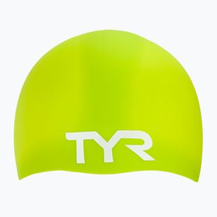 Plaukimo kepuraitė TYR Wrinkle Free Silicone limelight