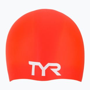 Plaukimo kepuraitė TYR Wrinkle Free Silicone bright red