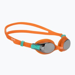 Vaikiški plaukimo akiniai TYR Swimple Metallized orange/multi