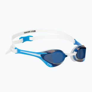 Plaukimo akiniai TYR Tracer-X Elite Racing Mirrored blue/white
