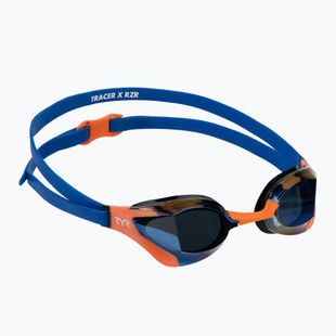 Akiniai plaukiojimui TYR Tracer-X RZR Mirrored blue/orange