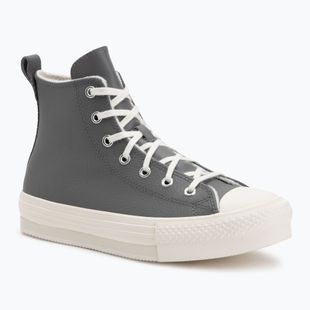 Moteriški sportbačiai Converse Chuck Taylor All Star EVA Lift Platform Leather sharkskin/warm quarry/egret