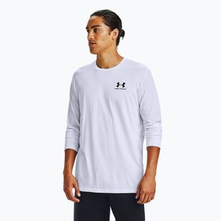 Vyriški marškinėliai ilgomis rankovėmis Under Armour Sportstyle Left Chest white/black