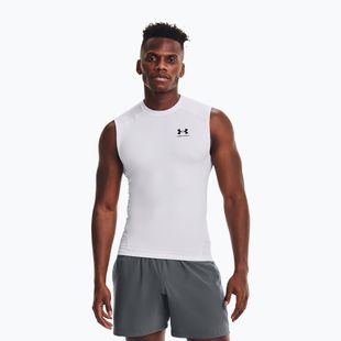 Under Armour vyriška treniruočių striukė ilgomis rankovėmis Ua HG Armour Comp LS balta/juoda
