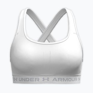 Sportinė liemenėlė Under Armour Crossback Mid white/white/halo gray