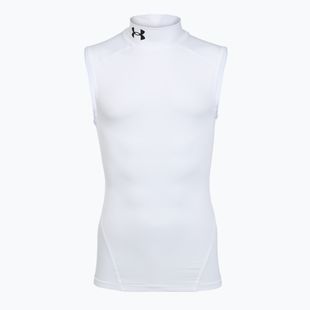 Vyriški treniruočių marškinėliai Under Armour HG Armour Comp Mock SL castlerock/white