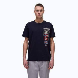 Vyriški marškinėliai Napapijri S-Turin 1 blu marine