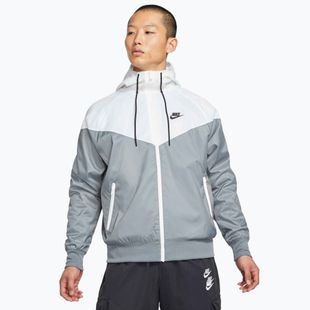 Nike Sportswear Windrunner vyriška striukė dūmų pilka/balta/dūmų pilka/juoda