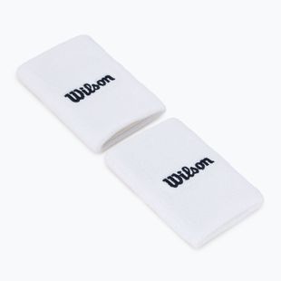 Riešų juostos Wilson Wide Terry Wristband 2 szt. bright white
