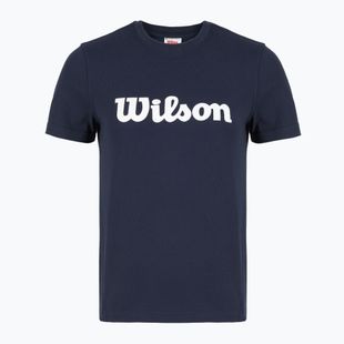 Moteriški teniso marškinėliai Wilson Team Graphic Script W classic navy script