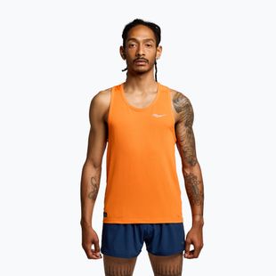 Vyriškas bėgimo tank topas Saucony Stopwatch Singlet pepper heather