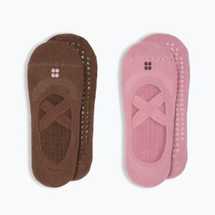 Moteriškos kojinės Sweaty Betty Ballet Gripper 2 pary decopink chestnutbrown