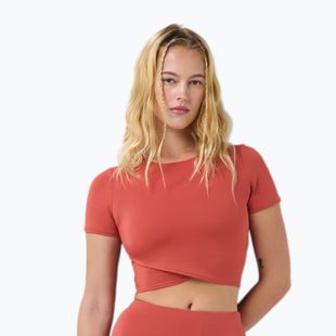 Moteriški jogos marškinėliai Sweaty Betty All Day Wrap terrazzo red