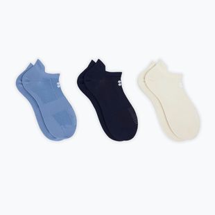 Moteriškos kojinės Sweaty Betty Lightweight Trainer 3 pary fadedblue frenchnavy crea