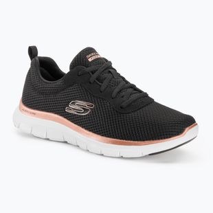 Moteriški treniruočių bateliai SKECHERS Flex Appeal 4.0 Brilliant View black/rose gold