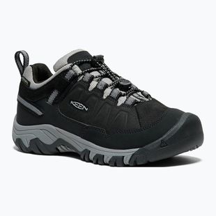 Vaikiški žygio batai KEEN Targhee IV Low Waterproof black/steel grey