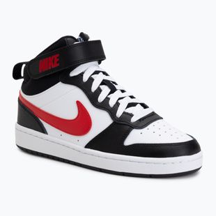 Vaikiški batai Nike Court Borough Mid 2 white/white/black/university red