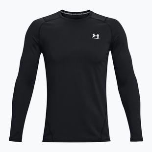 Vyriški treniruočių marškinėliai ilgomis rankovėmis Under Armour CG Armour Fitted Crew black/white